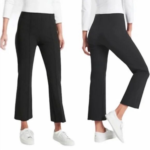 Athleta Black Mercurial Crop Flare Pants S - Picture 1 of 6